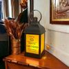 Personalised Grandad In Loving Memory Graveside Lantern Gift With Flame Effect