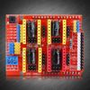 CNC Shield Expansion Plate + 4pcs A4988 Heat Sinks Stepper Motor Controller for 3D Printer Engraver
