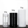 COSIDEA 6pcs White Round empty 75g / 2.5OZ deodorant containers Bottom Filling large twist up tubes for hair wax chapstick bottle