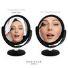 Danielle Creations Soft Touch Black Round Vanity Mirror, 10X Magnification