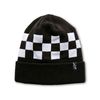Alpinestars Unisex Checked Beanie Hat, Schwarz/Weiß, Einheitsgröße