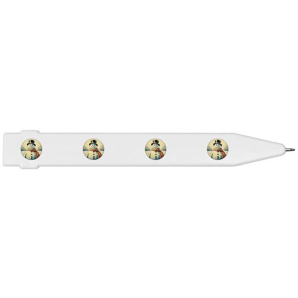 'Snowman Wearing A Top Hat' Flat Magnetic Pen (MP00024933)