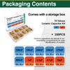10 Values 350 Pcs Ceramic Capacitor Kit (100nF - 10uF), Multi-Layered Monolithic Ceramic Capacitor Assortment Set 50V