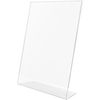 Lorell, LLR49208, L-Base Slanted Sign Holder Stand, 1 / Pack, Clear