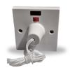 Mr.Gadget's Solutions 45 Amp Electric Shower Ceiling Switch with Pull Cord, Double Pole Isolator with Neon Indicator White