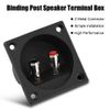2pcs peaker Terminal Speakers Terminal Box Push Spring Type 2 Binding Post Cable Connector Acoustic Components