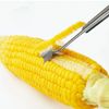 Collenatsy 2024 New Long Handle Stainless Steel Corn Stripping Tool, Corn on The Cob Remover,Corn Cob Stripper (1 PCS)