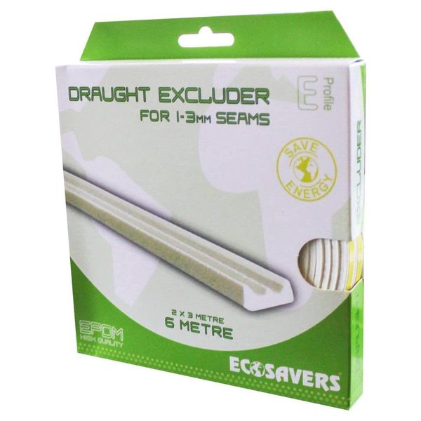 Ecosavers Draught Excluder E Profile for 1-3mm Seams