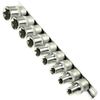 Alkan Steckschlüssel-Einsätze E10-E24, 1/2" Zoll-Antrieb für E-Profil aussen Torx Schrauben - E10 - E11- E12 - E14 - E16 - E18 - E20 - E22 und E24, 9-tlg. Chrom-Vanadium-Stahl