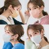 [シシベラスポーツ] 【CICIBELLA公式店】カケンテスト済20枚【日本企画・意匠特許出願中】【敏感肌に優しい不織布】＼春新色追加／バイカラーマスク 5Dマスク 立体マスク 不織布 血色マスク カラー くちばし 使い捨て 小顔 チークマスク 耳が痛くならない カラーマスク (普通サイズ, パールレース)