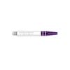 RED DRAGON Peter Wright Snakebite Nitrotech Intermediate White and Purple Stems - 2 sets per pack (6 stems in total)