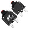 RKURCK 8 Amps Thermal Circuit Breakers 125/250V AC 32V DC Push Button Manual Reset Overload Protector Switch 8A 2 Pcs