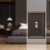 Amerelle 149TDB BRZ 1 TGL WALLPLATE, Single Toggle, Aged Bronze