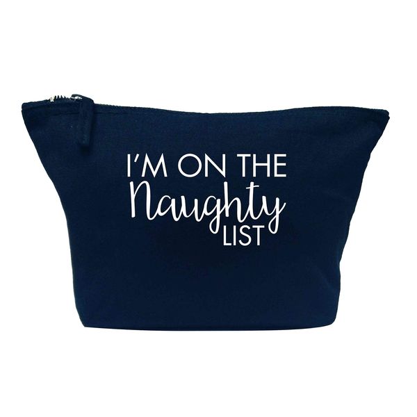 Flox Creative Makeup Bag I'm on the naughty list Navy