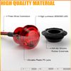 10x 3/4" LED Strobe+Steady Marker Lights Dual Function RED 3 Wires 12V 24V