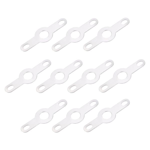 sourcing map PCB Soldering Lug Plate Ring Terminal 3.2mm Double Ends Connection for Power Cable Solid Wire Pack of 200