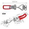 WANGCL 4PCS Lever Latch Latch Box Toggle Clamp Lever Ladder Clamps For Boxes Cupboard Drawer Door Window Adjustable Toggle Clamp Quick Release Pull Latch