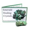 Emerald Polished Tumblestone Healing Crystals Crystal With Guide & Bag