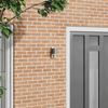 vidaXL Außenwandleuchte mit Sensor Silber Edelstahl IP44