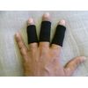 10PCS Black Sports Elastic Finger Sleeve Support Protector