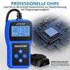 AUTOUTLET OBD2 Diagnostic Device, Car OBD2 Scanner Code Reader OBD2 EOBD Engine Fault Code Reader Scanner with DTC Definition, 10 Languages, Voltage Detection and Monitoring, Car Fault Code Reader