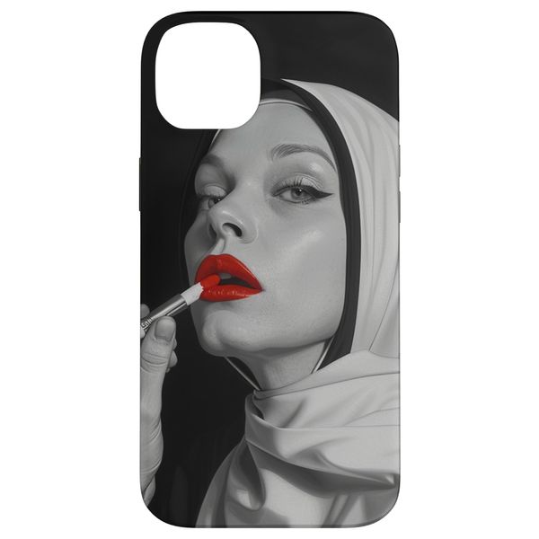 rebellious nun with lipstick, rebellious nun Case for iPhone 14 Plus