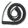 Coiled/Curly Mains Flex, BLK 1.25MM 3C, Multicored Cable/Wire Qty X 1