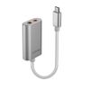 LINDY USB Type C Audio Adapter - Silver, 42711