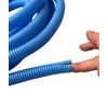 PE Blue Corrugated Conduit Flexi Pipe Tube Split 15mm - 5m