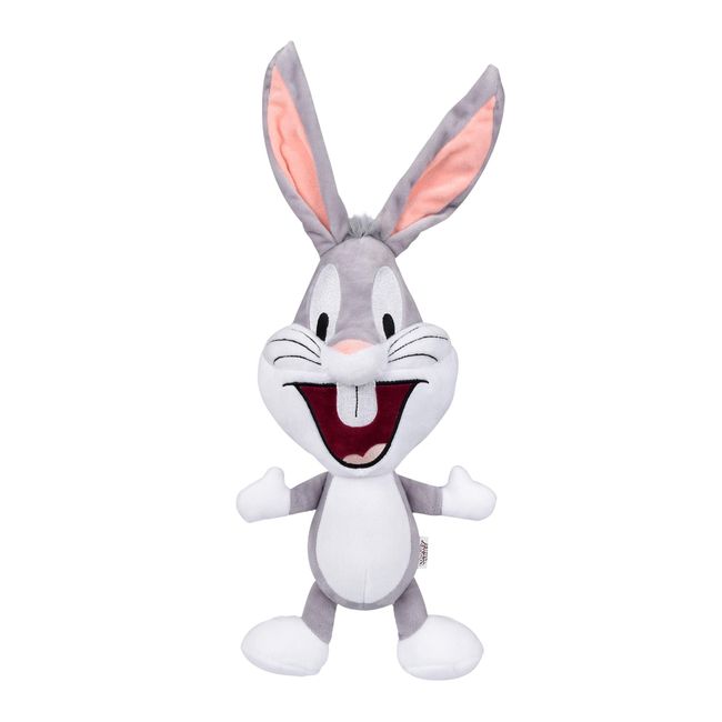 LOONEY TUNES for Pets Bugs Bunny Big Head Plush Dog Toy | Stuffed Animal for Dogs, Plush Figure Dog Chew Toy, Officially Licensed from Warner Bros - 12 Inch Jumbo Size Dog Toy