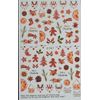 Christmas Ginger Bread Man Holiday Nail Stickers