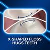 4 Pack DenTek Cross Flosser Floss Picks, X-Shaped Floss Hugs Teeth, 75 Count