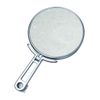 Mary CH-9740 Folding Mirror with Magnifying Glass, Approximately 5x on One Side, Silver