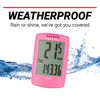 CATEYE Padrone Wireless Bike Computer – Oversized Display Cyclocomputer, Wireless Speedometer & Odometer, FlexTight™ Mount, Auto Start/Stop, Programmable Odometer (Pink)