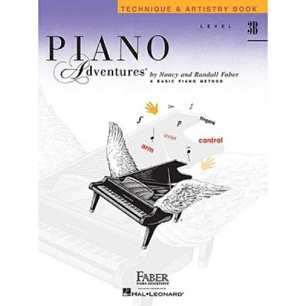 3B级技艺 菲伯尔钢琴基础教程 英文原版 Piano Adventures, Level 3B, Technique & Artistry