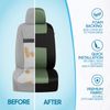 BDK PolyPro Car Seat Covers Full Set Front & Rear - Black/Green