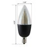 LED Flickering Flame Bulb Euri Lighting ECA9.5-2120fcb 1800K Warm White Candle L
