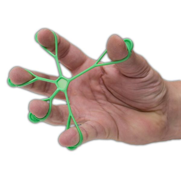 AFH Finger Expander | Hand Exerciser | Handtrainer | Fingertrainer | 1 Stück (stark (grün))