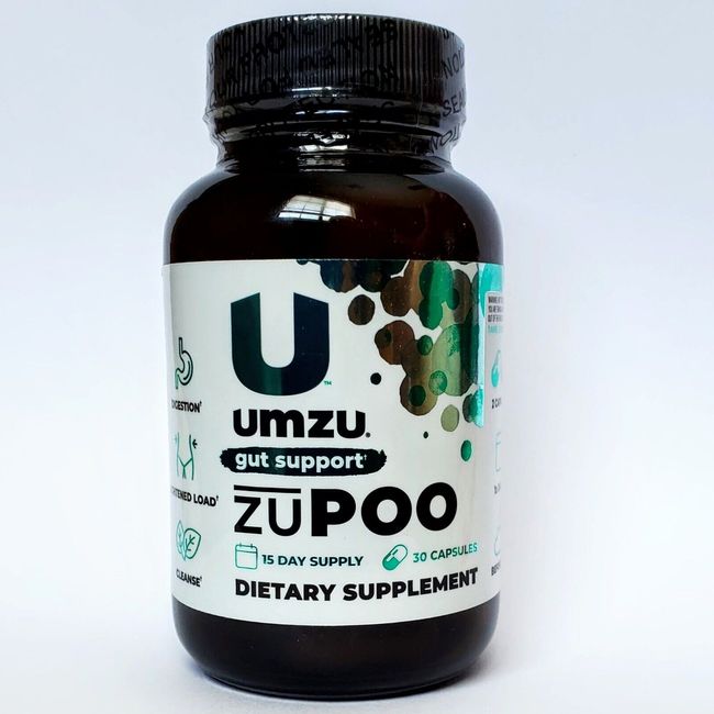 Umzu ZuPoo Colon Cleanse & Gut Support w/ Bentonite (easy 7 day protocol)