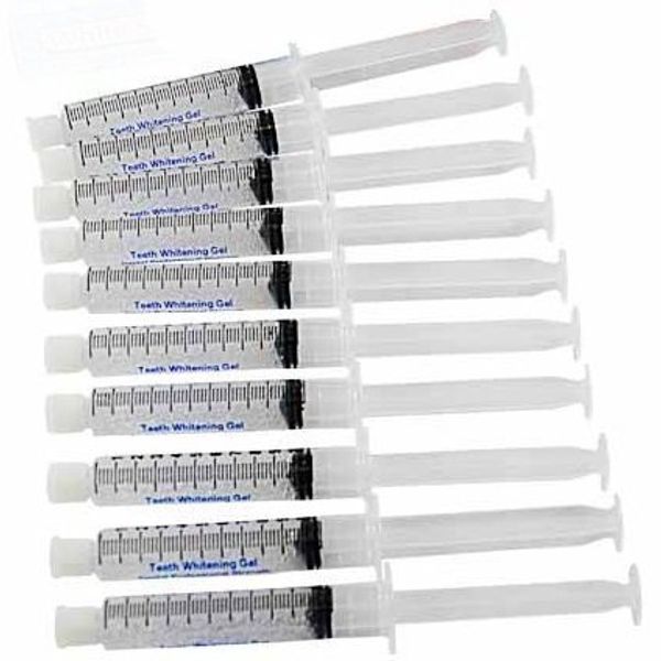 Teeth Whitening Gel 10x Syringes Super Value, 4-9 Shades Whiter with American Teeth Whitening Formula Gel