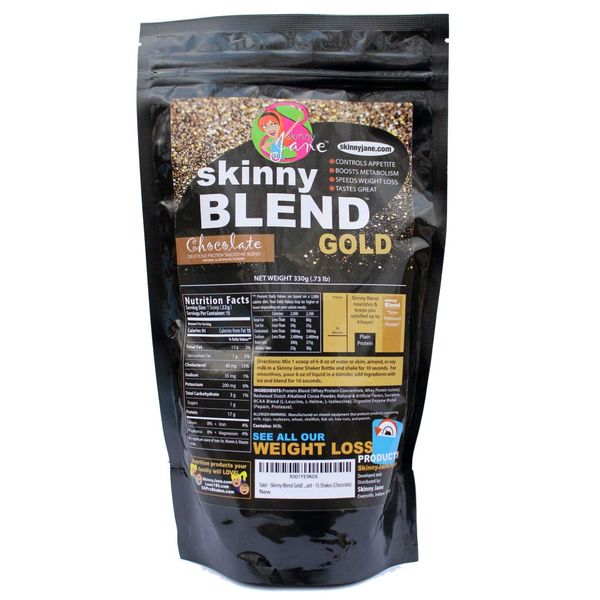 Skinny Blend Gold! | Best Tasting Protein Shake for Women | Delicious Smoothie | Low Sugar, Low Carb | Supports Metabolism and Energy | (15 Serving, Chocolate)