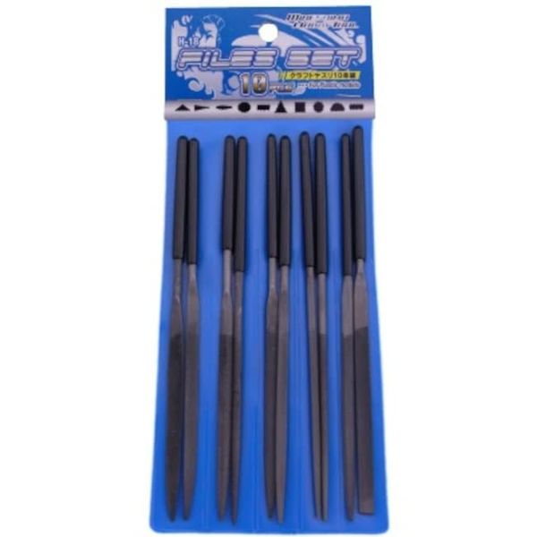 Minesima Craft File Set of 10 Hobby Tools H-18