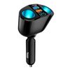 Jiayichengju Cigarette Lighter Socket, USB Rapid Charging, 2 Sockets, Cigarette Lighter Socket, USB Quick Charging, QC3.0, 2 Holes Additional Socket, Cigarette Lighter Power Socket, USB Durable,