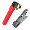 400A Electrode Holder + Earth CLAMP Set Twist Lock Welding Ground ARC MMA Rod