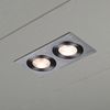Ranex XQ0806 35 Watt Ranex Louise Rectangular Directable Aluminium Spot Light/Downlight Duo