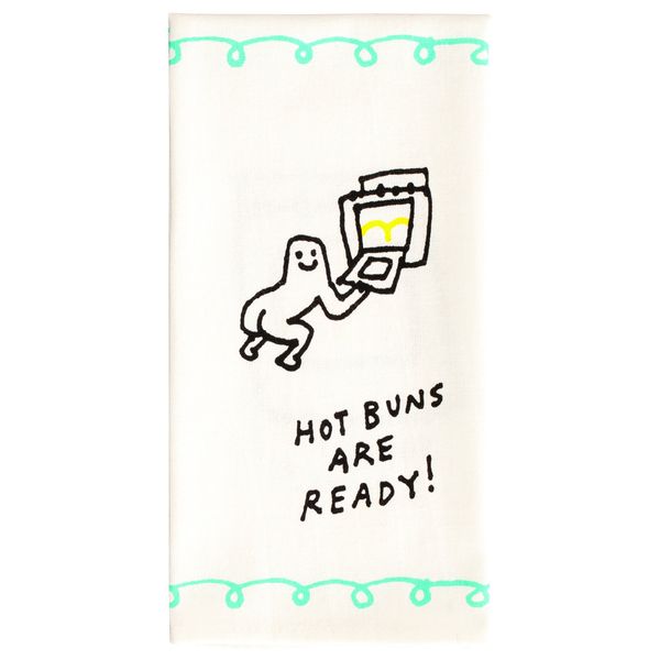 Blue Q Hot Buns Are Ready Dish Towel