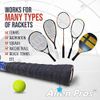 ALIEN PROS Tennis Racket Grip Tape (6 Grips) - Precut and Dry Feel Tennis Grip - Tennis Overgrip Grip Tape Tennis Racket - Wrap Your Racquet for High Performance (6 Grips, Purple)