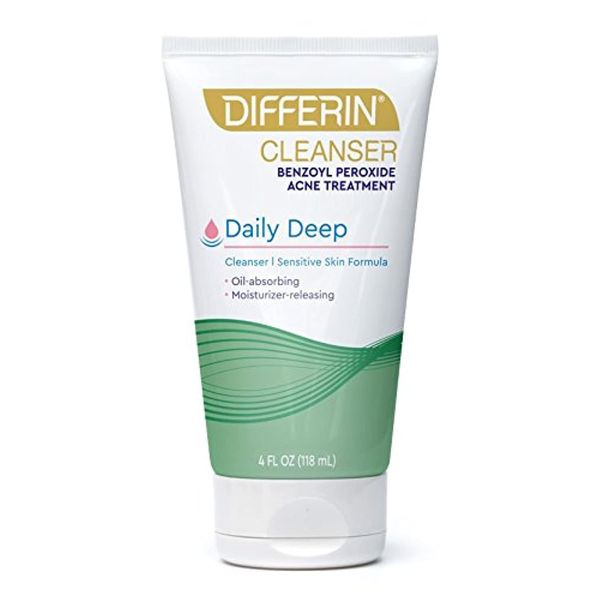 Differin Daily Deep Cleanser Sensitive Skin Formula, 4 Ounce