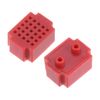 PATIKIL 4pcs Mini Breadboard, Solderless Breadboard Small Breadboard 25 Tie Points Prototype PCB Bread Board Electronics Kit Plates, ZY-25, Red
