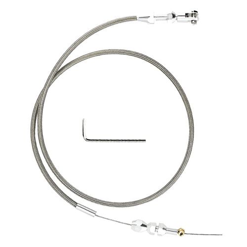 36" LS Throttle Cable Fits for Chevrolet/Chevy LS1 1997-2007 LS1 Engine 4.8L 5.3L 5.7L 6.0L LS Swap Fuel Line Kit Braided Throttle Cable Carburetor Accelerator Cable